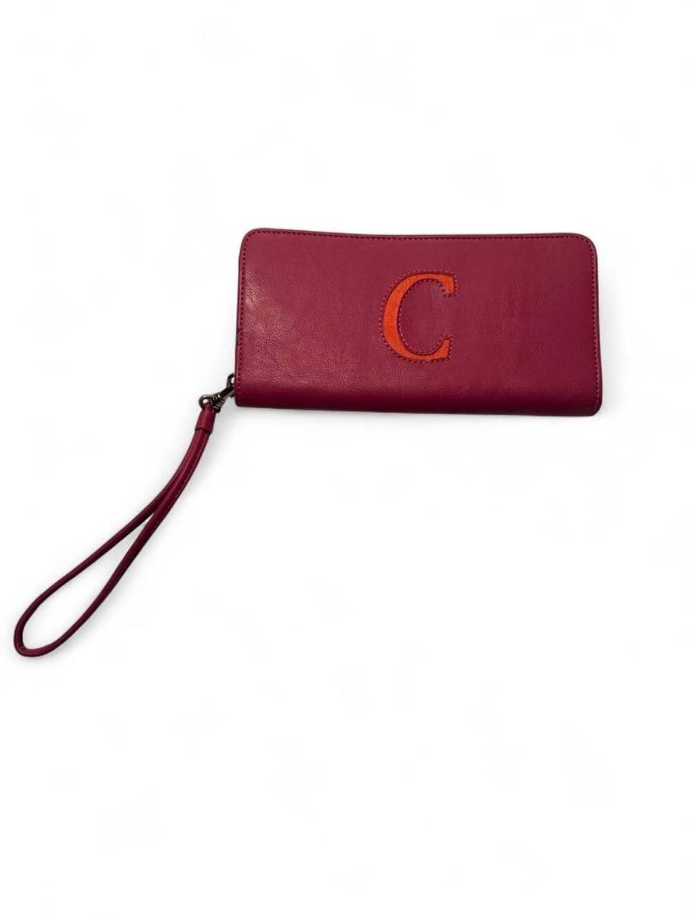 Liz Claiborne Wristlet Wallet Burgundy Leather